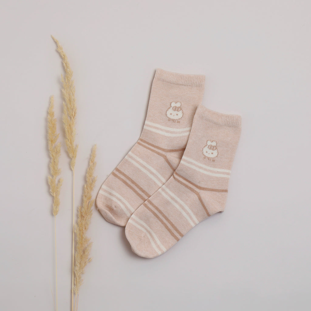 Organic Cotton Light Brown - Kids Socks