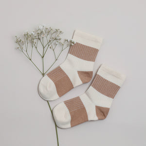 Organic Cotton -Green & Brown - Baby Socks