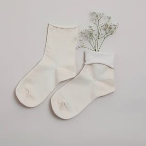 Organic Cotton - Brown & Off White Socks