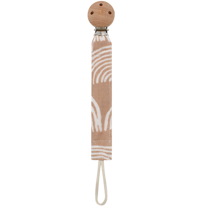 Pacifier Clip Baby Teether - Brown