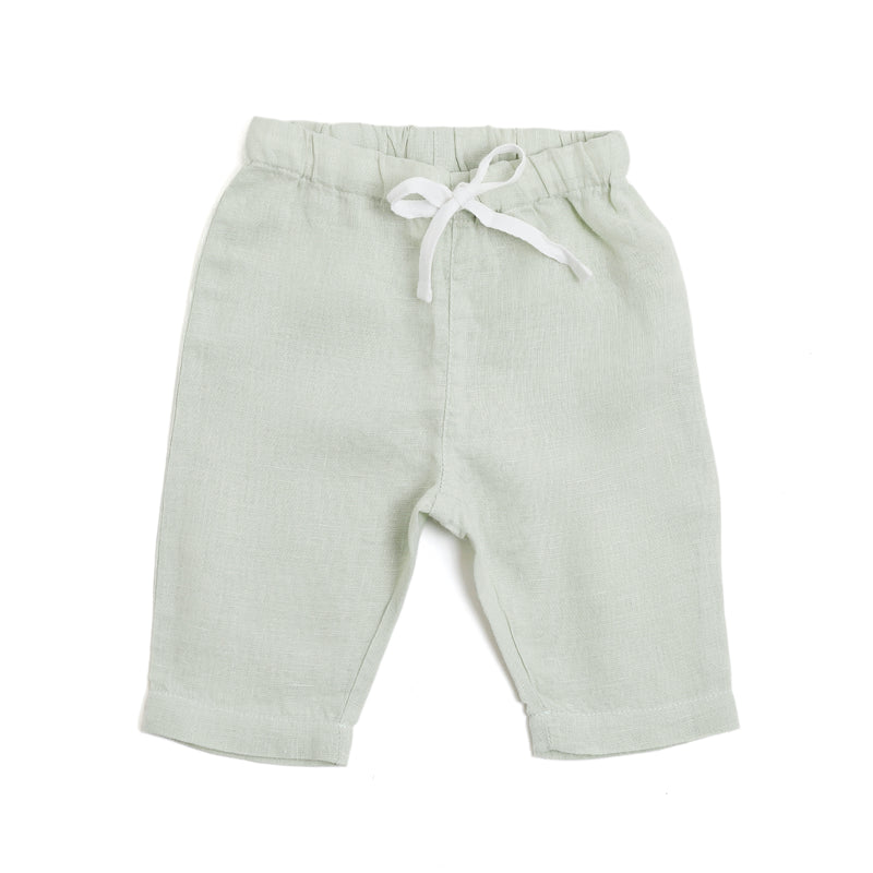 Pure linen Baby Sea Foam Pant - Shell Collection