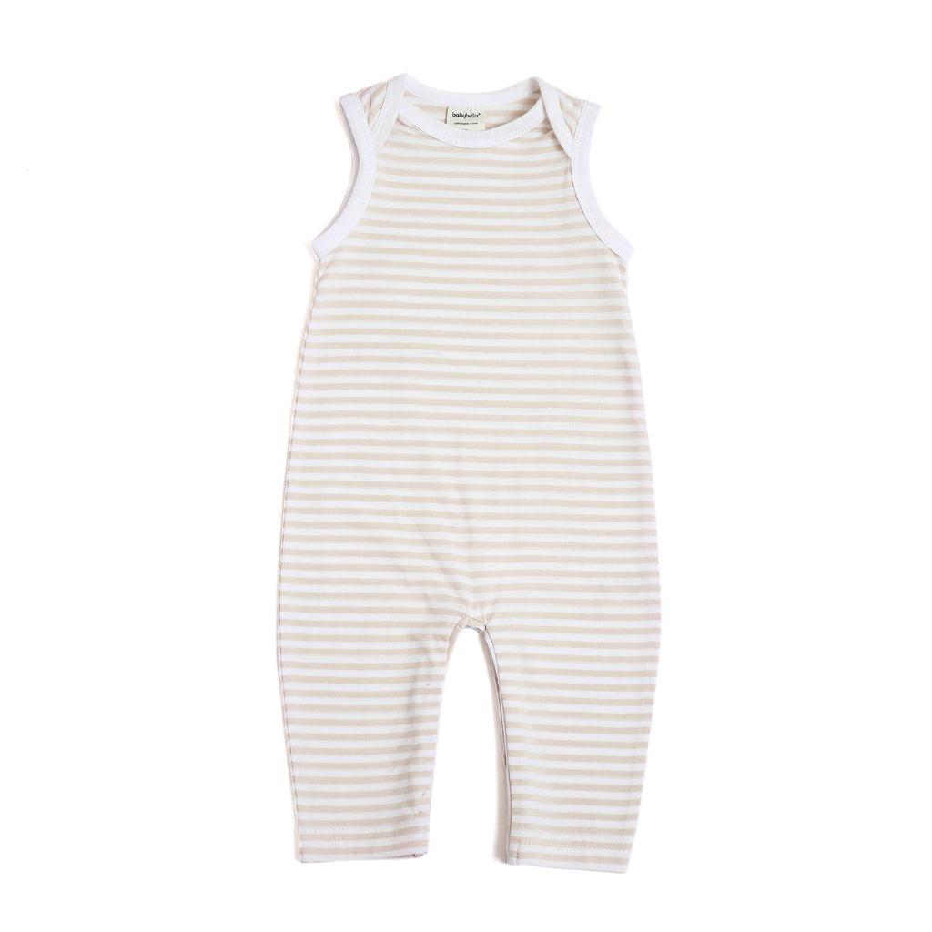 Organic Cotton  Baby- Jumpsuit Sleeve Less -Striped Collection