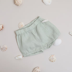 Pure linen Baby Sea Foam Bloomer-Shell Collection