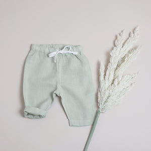 Pure linen Baby Sea Foam Pant - Shell Collection